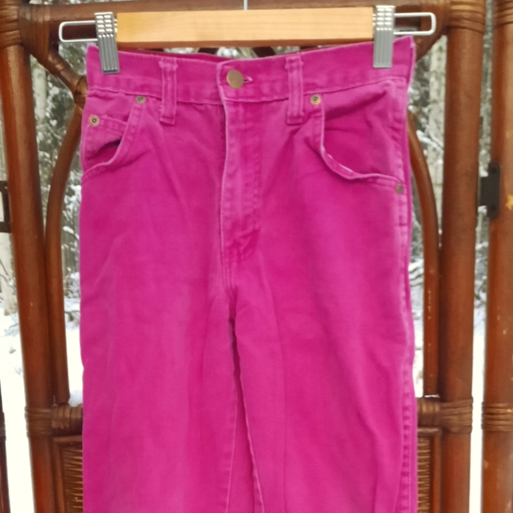 Vintage 80s Girl pink Jean pants - Picture 2 of 11